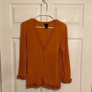 Ann Taylor Factory Burnt Orange Sweater